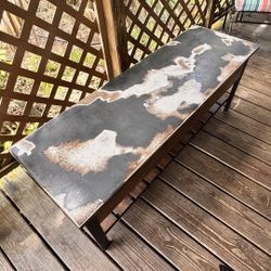 Entry Bench Or Coffee Table With Patina Finish - Walker Edison 