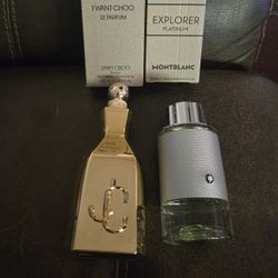  JIMMY CHOO LE PERFUM & MONTBLANC PLATINUM $130 / $100