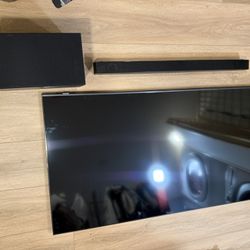 Samsung 55” QLED 4k Tv And Soundbar 