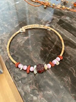Beach/ocean/island themed necklace