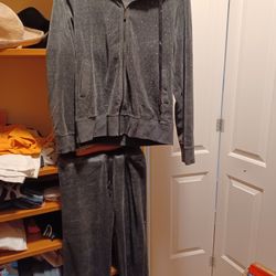 Womens, Small, Gray Calvin Klein Jogging Suit