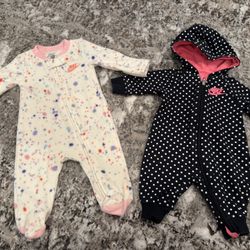 Baby Girl Newborn Nike Sleepers 