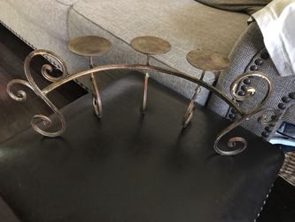 Home interior metal candle holder