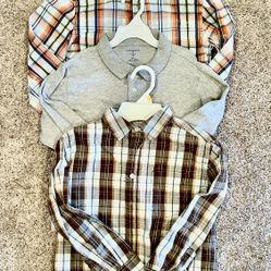 3 Boys shirts (size 6/7) -long-sleeve