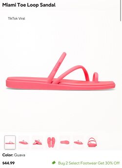 Crocs Miami Toe Loop Sandal in Orange