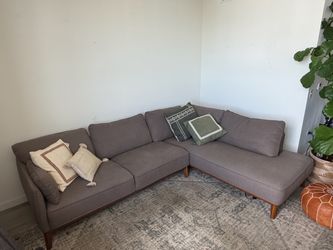 Macy’s Jollene Gray Sectional Sofa