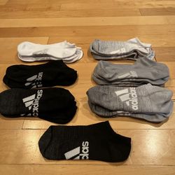 WOMENS ADIDAS LIGHTWEIGHT ANKLE SOCKS NEW-12 Pairs