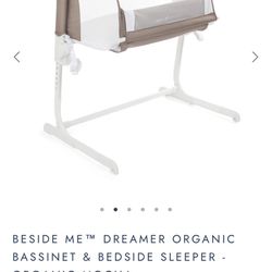 Baby Delight - BESIDE ME™ DREAMER ORGANIC BASSINET & BEDSIDE SLEEPER - ORGANIC MOCHA