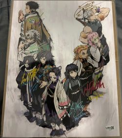 Demon Slayer Hashiras signed print