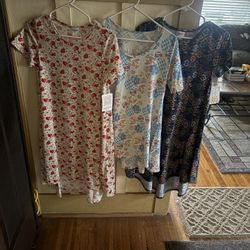 Three Lularoe Dresses XS & XXS