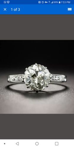 Elegant silver s925 white topaz ring size 6