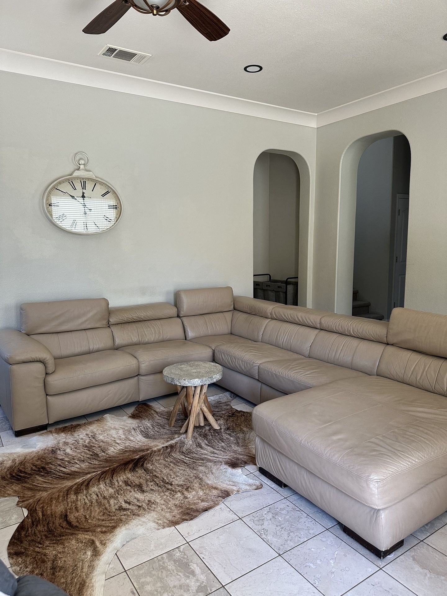 Italian Leather Sectional