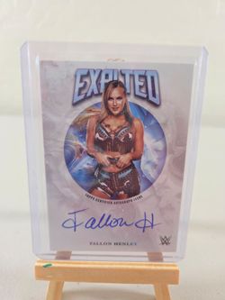 2025 Topps WWE Exalted Fallon Henley on card Autograph