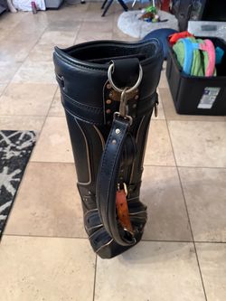 Vintage Burton leather Golf bag