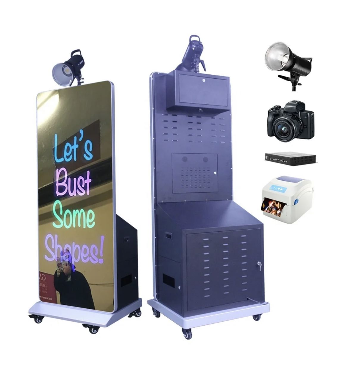 Like New 76 Inch Portable Photo Booth