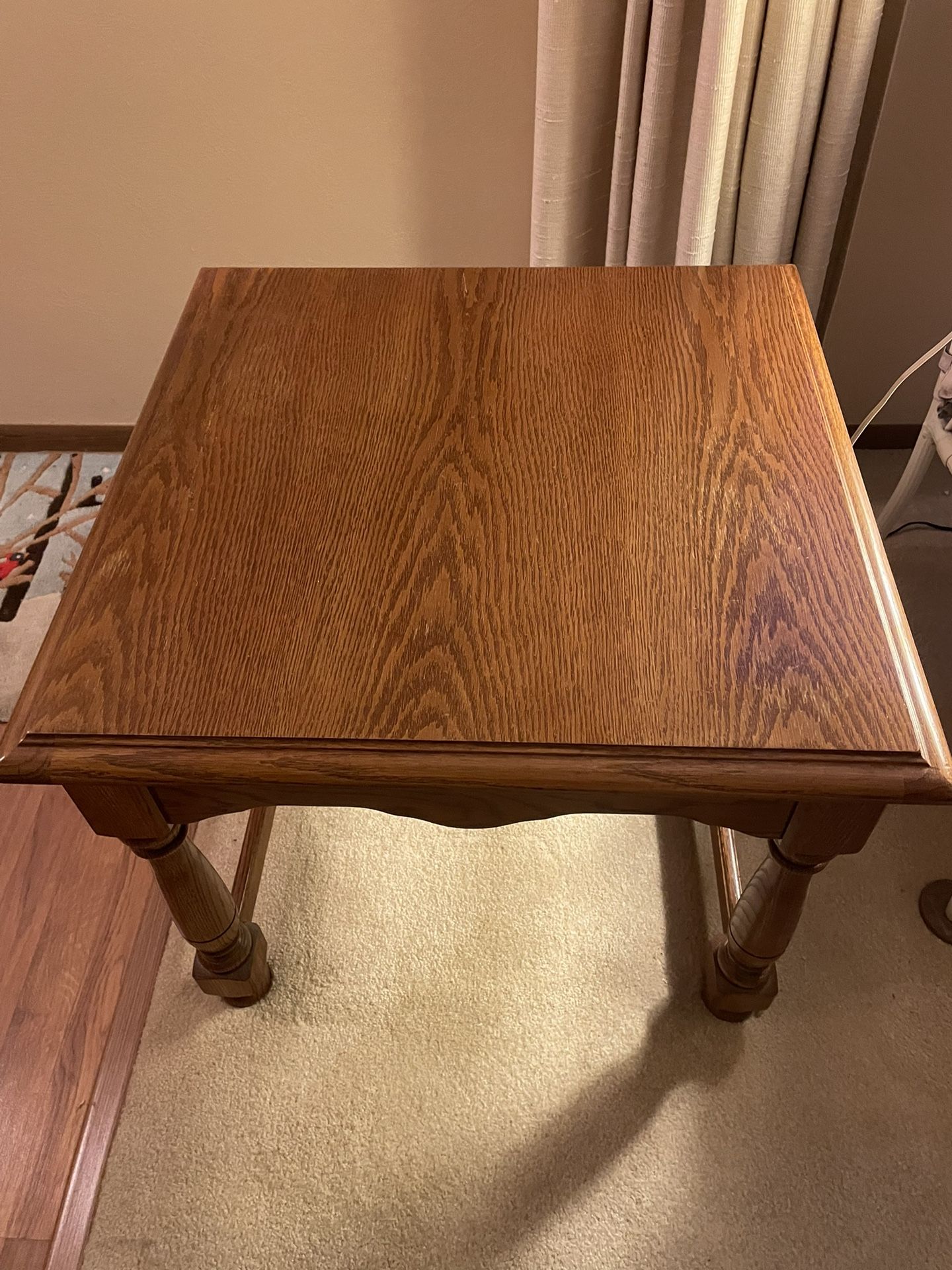 Side Oak Table