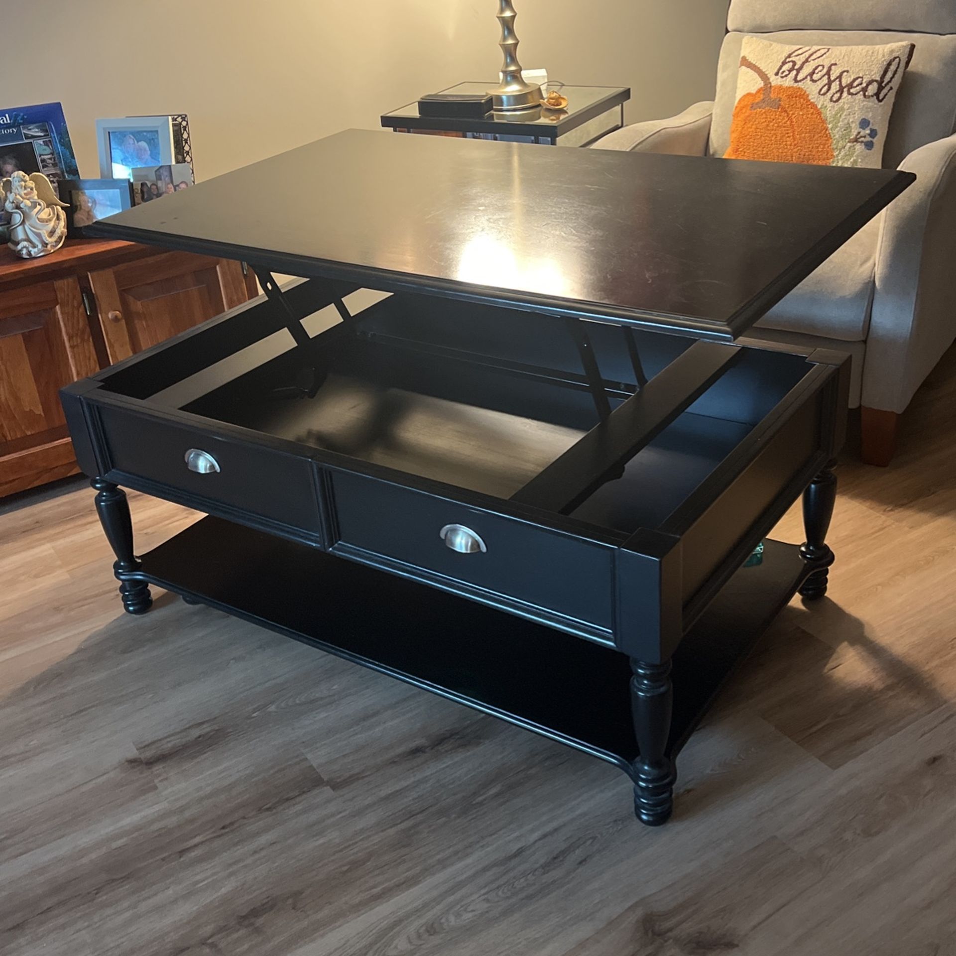 Coffee Table/ Desk On Wheels