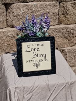 A True Love Story Never Ends Wall Sign