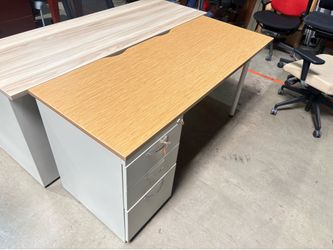 Desk with Filling Cabinet & Key