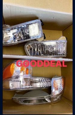 #83 Fit 95-01 Ford Explorer 97 Mercury Mountaineer Chrome 4pcs Headlight Corner Lamp Light