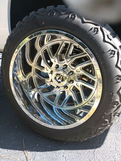 8 Lug 22 X14.76 Offset  All New Tires