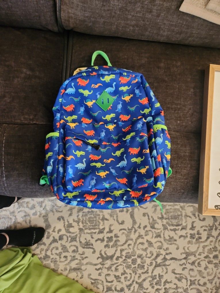 Small Child Backpack Dinosaur Print