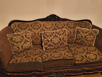 Brown couches