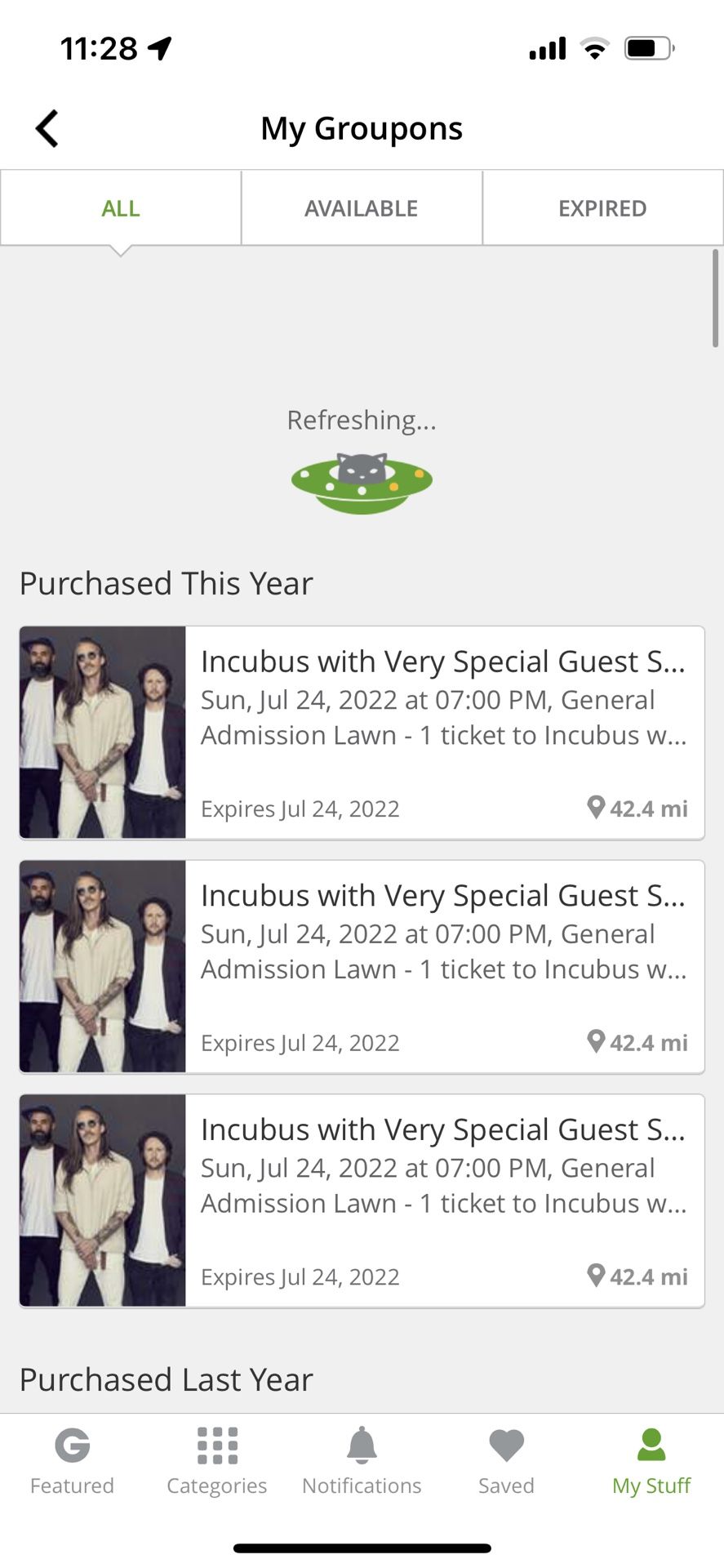 Incubus With Sublime With Rome Tickets