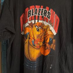 Portland Blazers Taz Shirt 