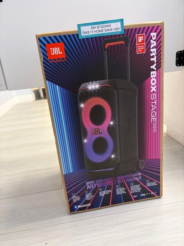 JBL PartyBox 320 BRAND NEW Speaker - Pay $1 DOWN AVAILABLE - NO CREDIT NEEDED