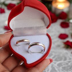 argollas plata 925 siE 8 y 11