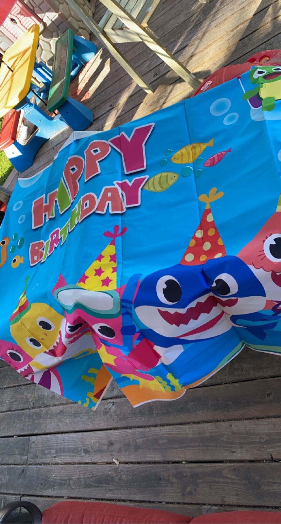Baby Shark Birthday Banner
