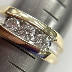 14kt diamond channel set ring 149451-2 