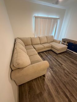 Tan Sectional couch
