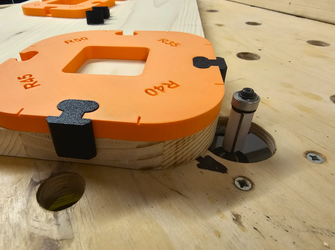 Multi-Size Router Corner Radius Jig Set – 3D Printed Woodworking Templates