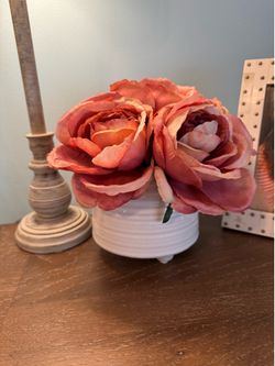 Fake floral roses