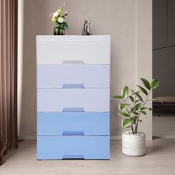 5-Tier Plastic Drawers Storage Dresser - NEW