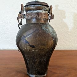 19th Century Hand Wrought Hanging Copper Water Vessel