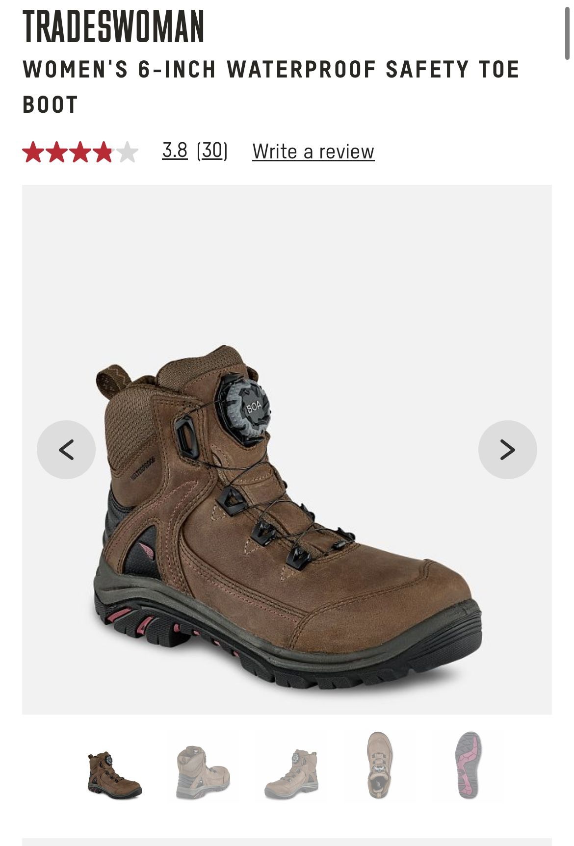 Red Wing Women’s 7 Work Boots 