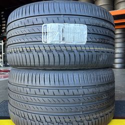 2 Used Tires Continental Premium Contact 6 (315/30/22) llantas Usadas 