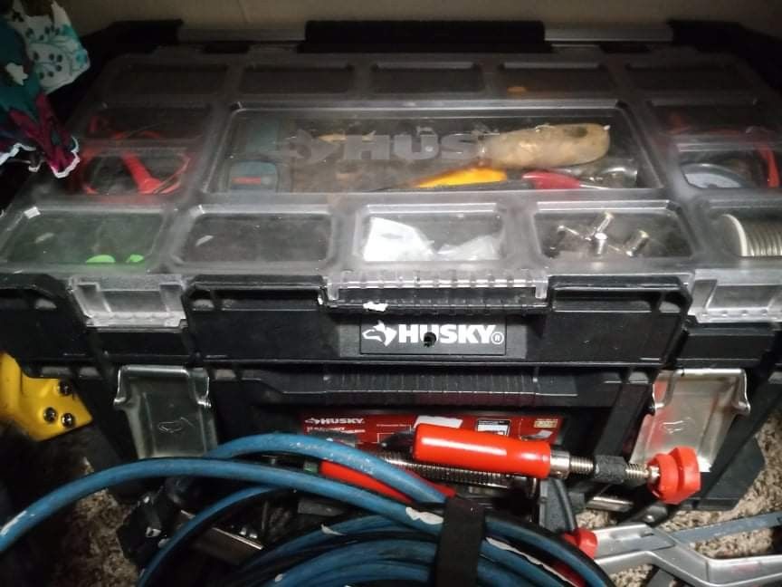 Husky Stackable Toolbox With Hand Tools Included