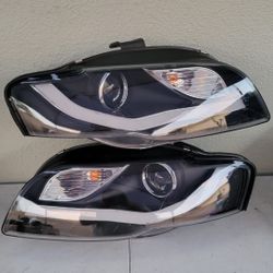 06-08 Audi A4 LED DRL Projector Headlights Luces Calaveras Micas Faros Focos Faroles 