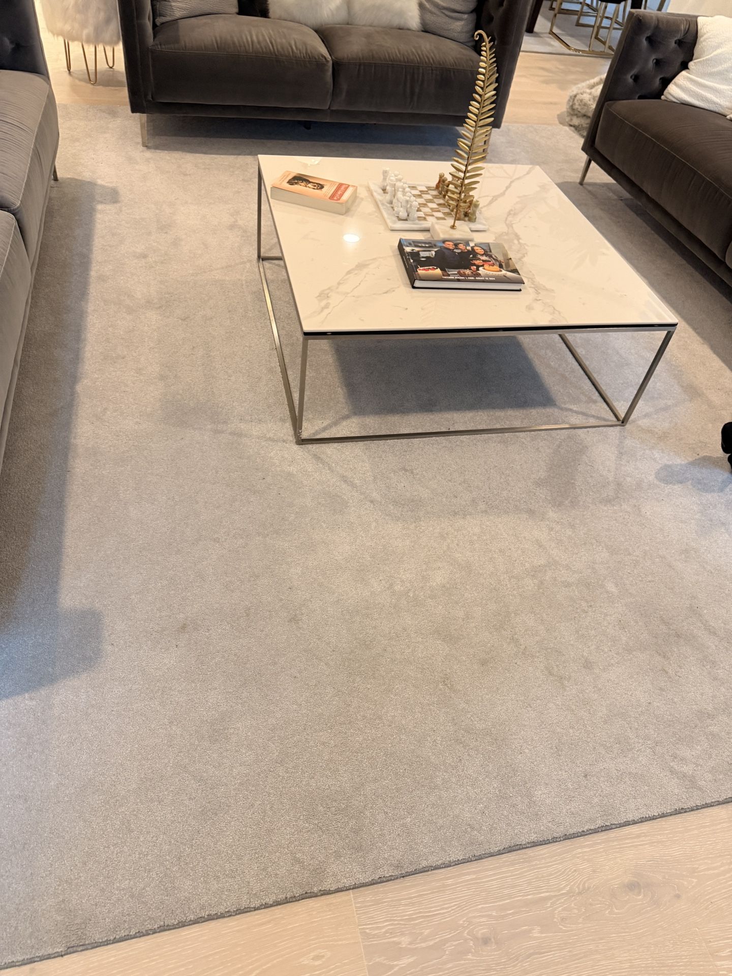 Area Rug: Light Grey 52 oz depth 12x12