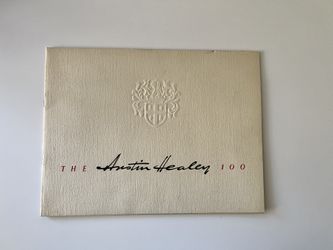 The Austin Healey 100 Original Color Sales Brochure