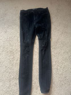 Purple Jeans Black And Grey Size 30