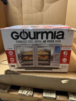 Gourmia 9-Slice Stainless Steel Digital Air Fryer Oven