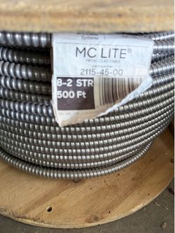 8/2 MC wire 500ft electric commercial wire new spool