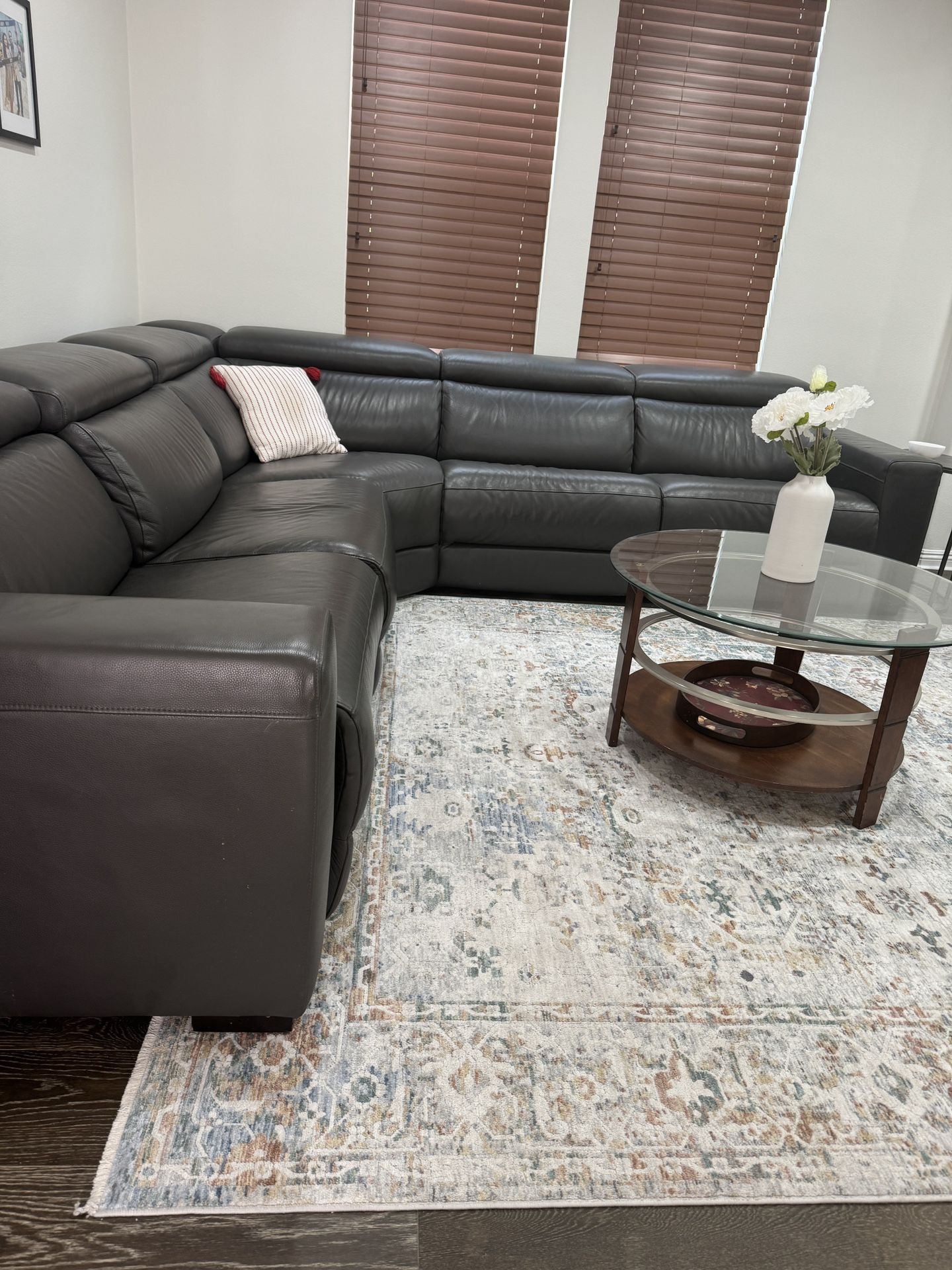 Macys Reclining Leather Sofa