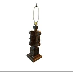 NY: Southwestern Style Wood Lamp