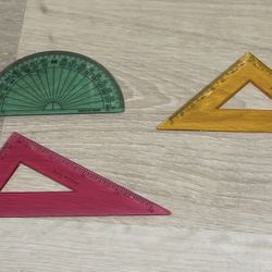 Vintage Albert Nestler A-G  Protractors Set Of 3 Supplies